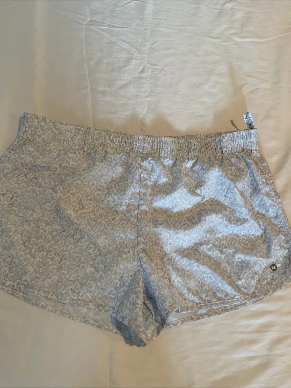 RBX Light Gray Patterned Athletic Shorts Women’s  XL